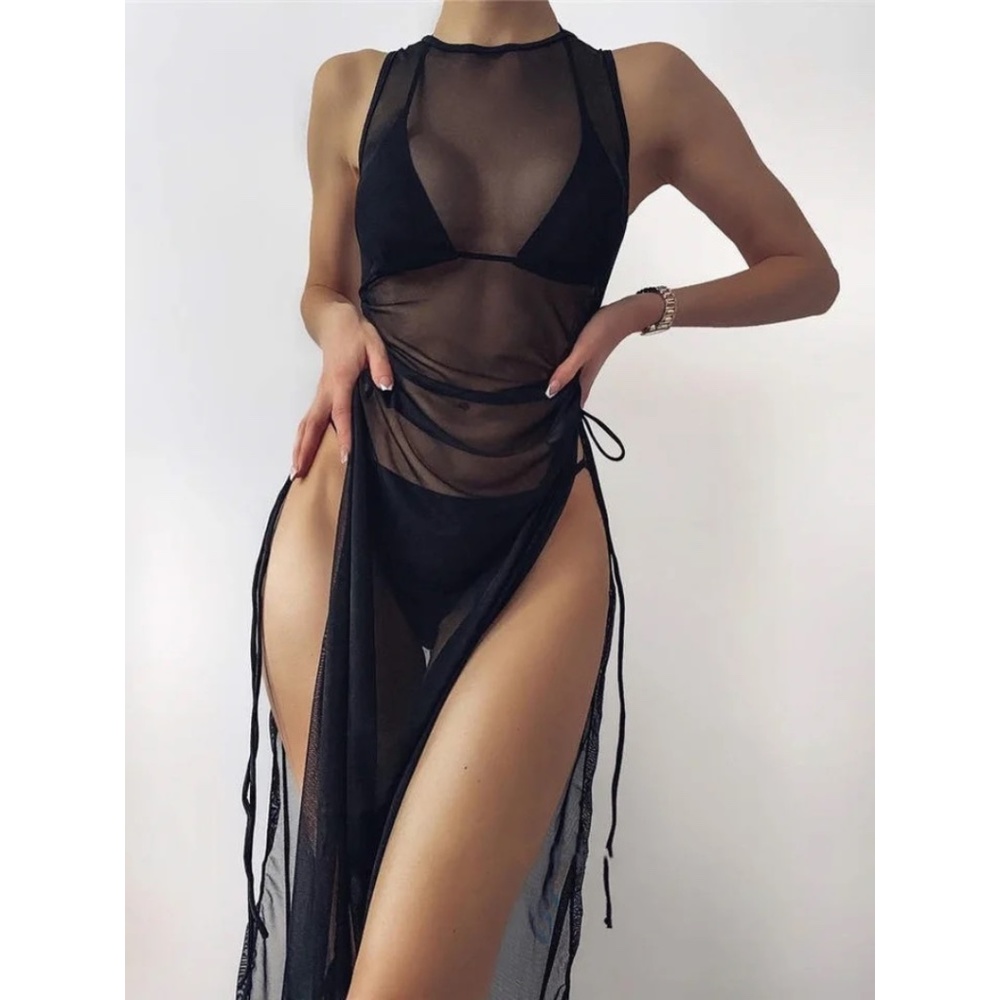 BNWT Isabelle LaRue Black Swimsuit Coverup - Small